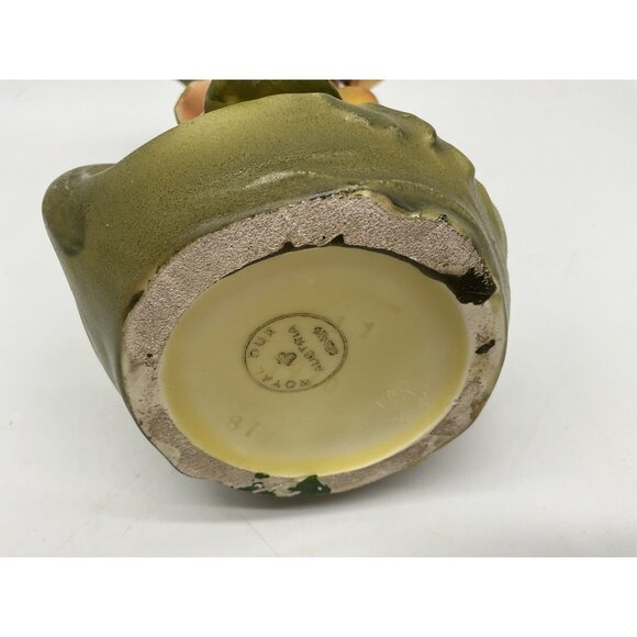 Royal Dux Antique Amphora Austrian Art Nouveau Cherries and Blossoms Vase 8.25" - Picture 4 of 16